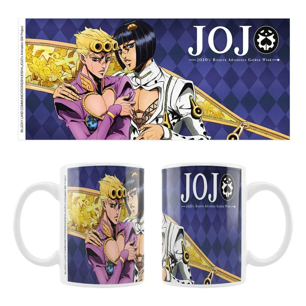 JoJo's Bizarre Adventure Part 5: Golden Wind Keramisk Mugg - Giorno & Bruno Sakami Merchandise