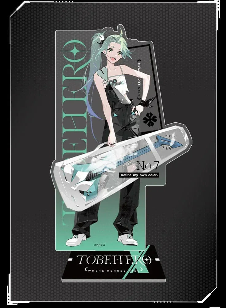 To Be Hero X Acrylic Stand Hero Show Series Lucky Cyan 17 cm Sakami Merchandise