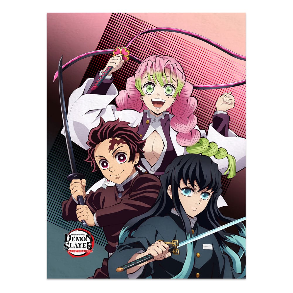 Demon Slayer: Kimetsu no Yaiba Filt - Tanjiro, Mitsuri, Muichiro Sakami Merchandise