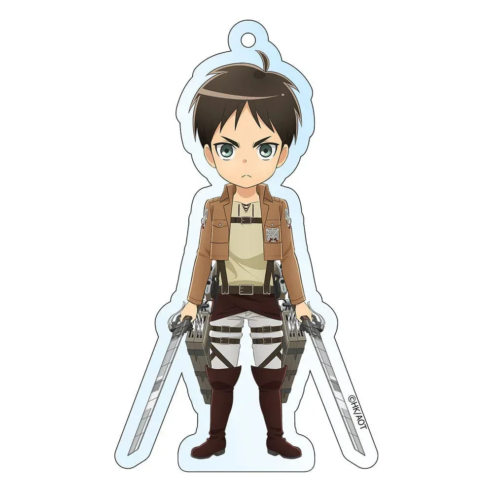 Attack on Titan Acrylic Nyckelring Eren Holographic 8 cm Sakami Merchandise