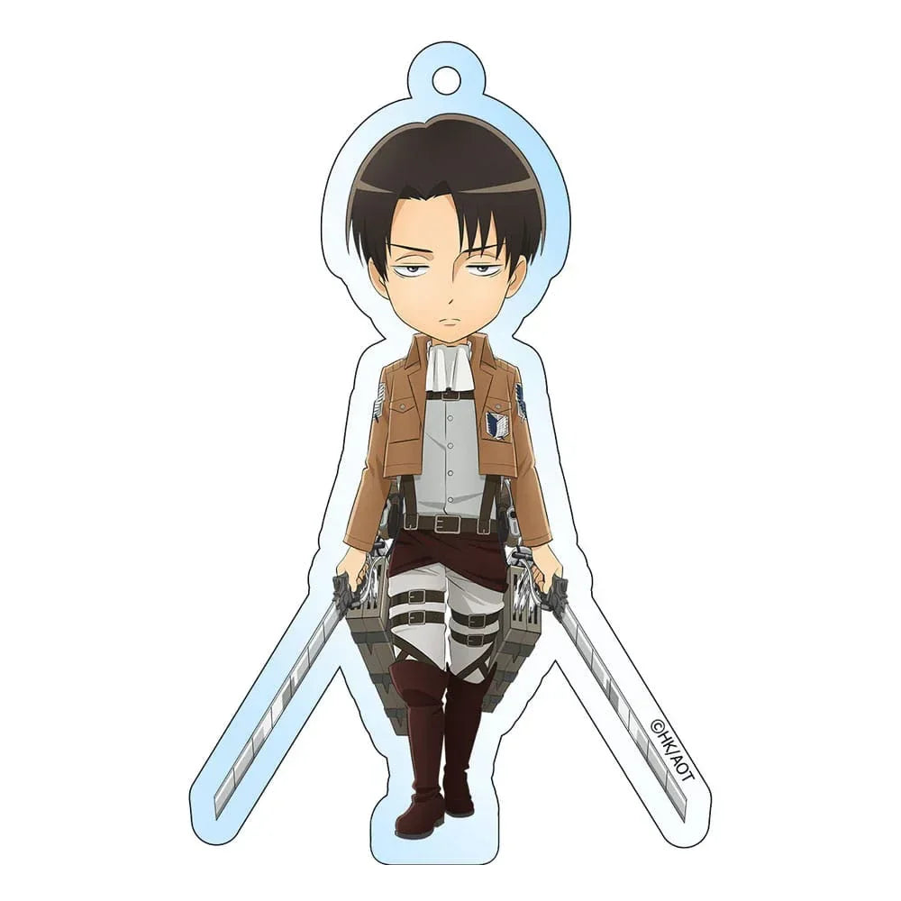 Attack on Titan Acrylic Nyckelring Levi Holographic 8 cm Sakami Merchandise