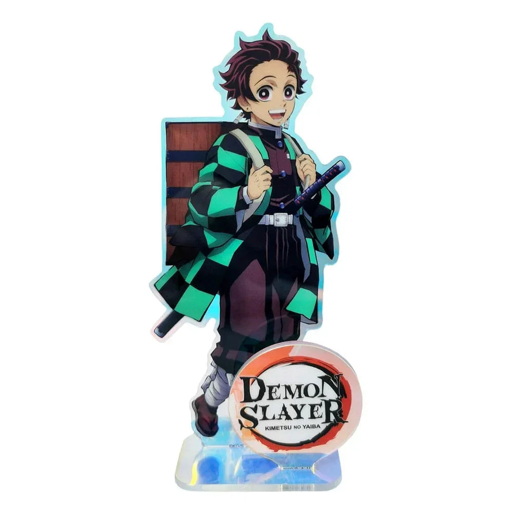 Demon Slayer: Kimetsu no Yaiba Akryl Ställning Tanjiro Holografisk 15 cm Sakami Merchandise