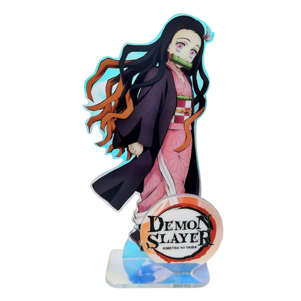 Demon Slayer: Kimetsu no Yaiba Akryl Stativ Nezuko Holografisk 14 cm Sakami Merchandise