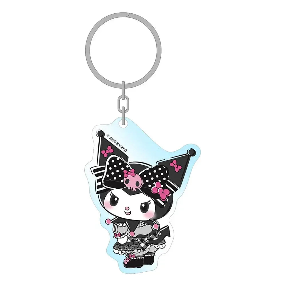 Sanrio Pink Black Party Series Acrylic Nyckelring Kuromi 7 cm Sakami Merchandise