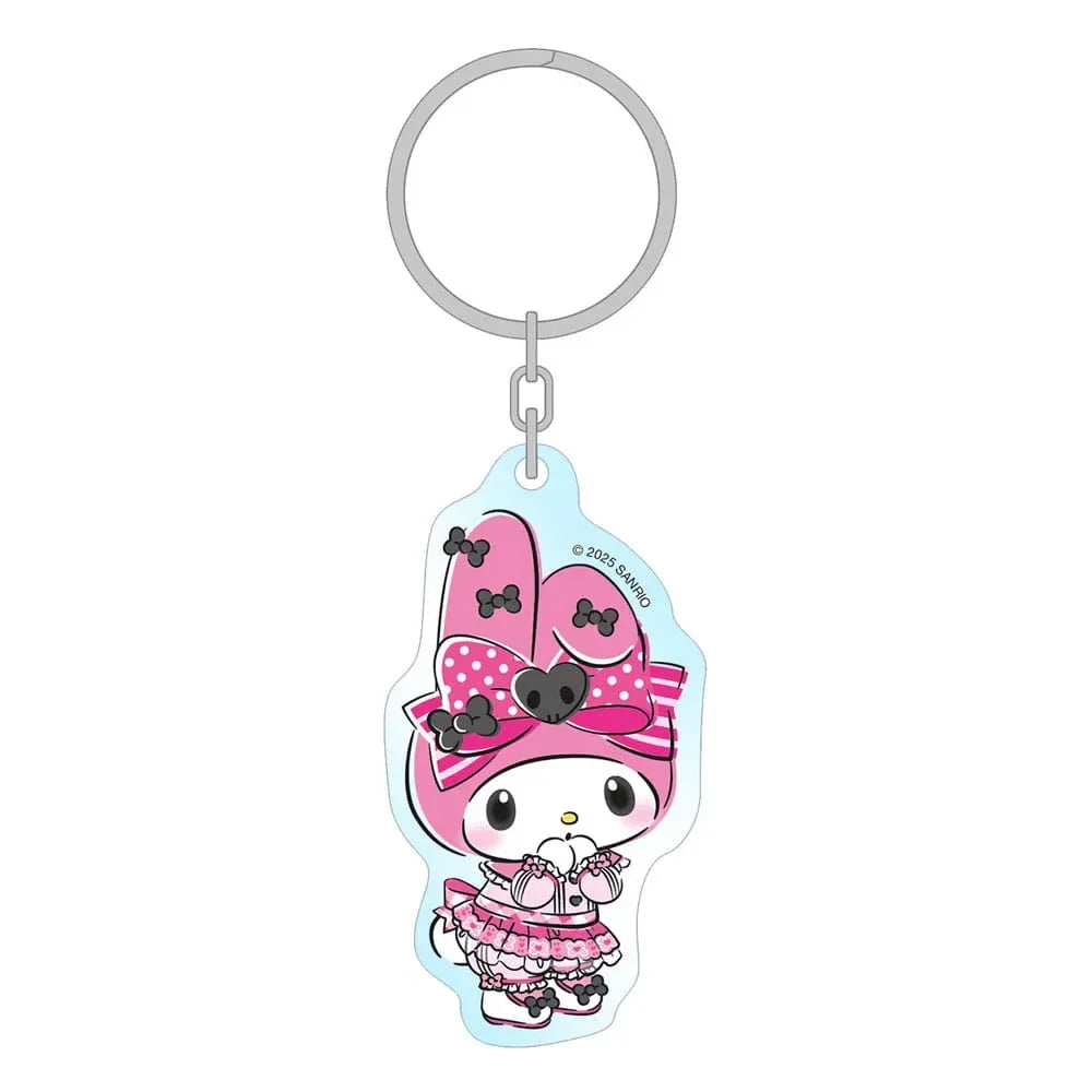 Sanrio Pink Black Party Series Acrylic Nyckelring My Melody 7 cm Sakami Merchandise