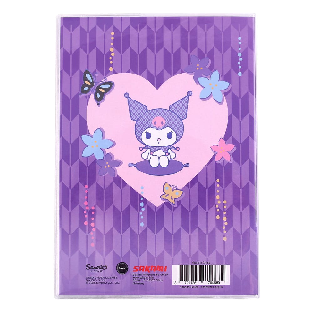 Sanrio Anteckningsblock Kuromi - Japanskt Holografiskt Rutig Sakami Merchandise