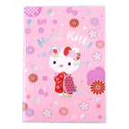 Sanrio Anteckningsblock Hello Kitty Kimono Holographic Checkered Sakami Merchandise