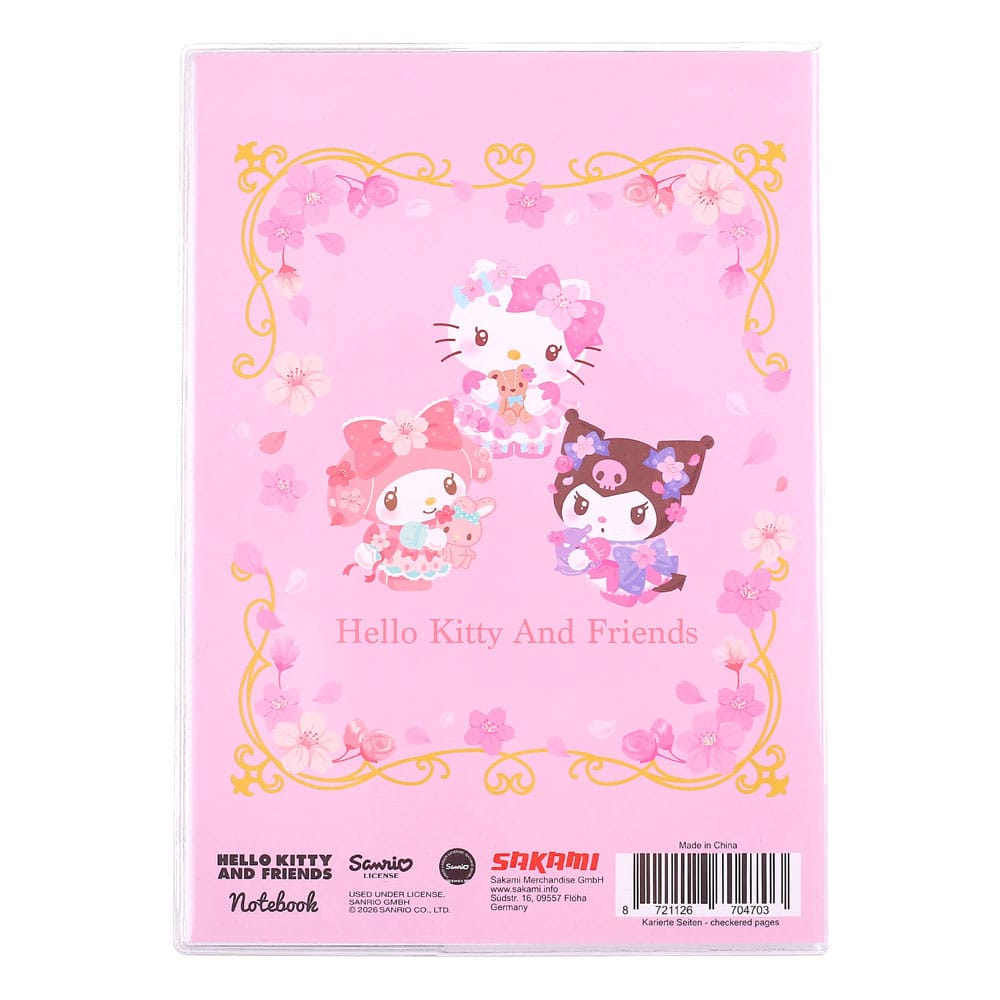 Sanrio Anteckningsblock Hello Kitty & Friends Sakura Series Holographic Checkered Sakami Merchandise