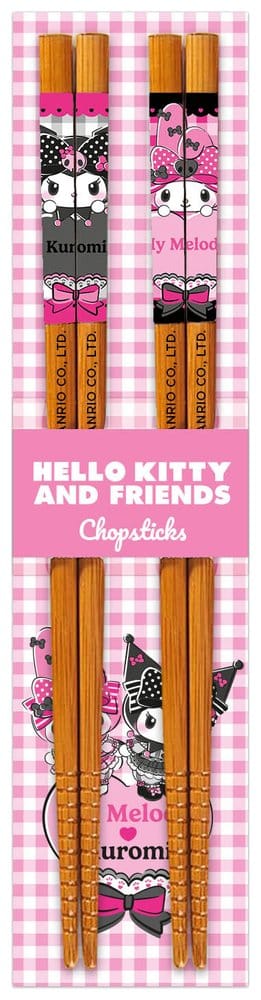 Sanrio Pink Black Party Series Iron-on Patches Hello Kitty Kimono