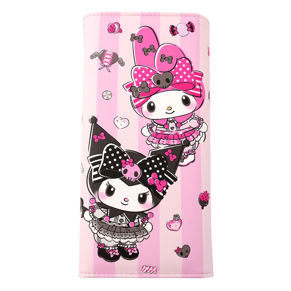 Sanrio Pink Black Party Series My Melody & Kuromi Myntväska Sakami Merchandise