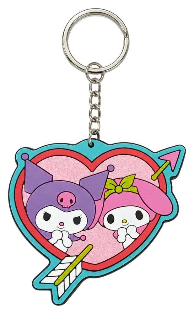 Sanrio gummi-nyckelring Kuromi & My Melody 6 cm