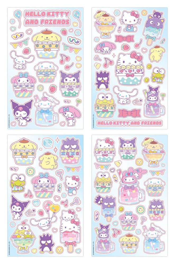 Sanrio Klistermärke Paket Hello Kitty & Friends 03 Cupcake