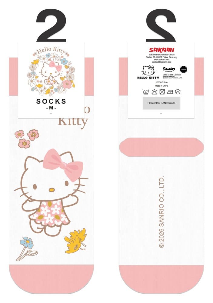 Sanrio Socks Hello Kitty Buttercream Short 36-40