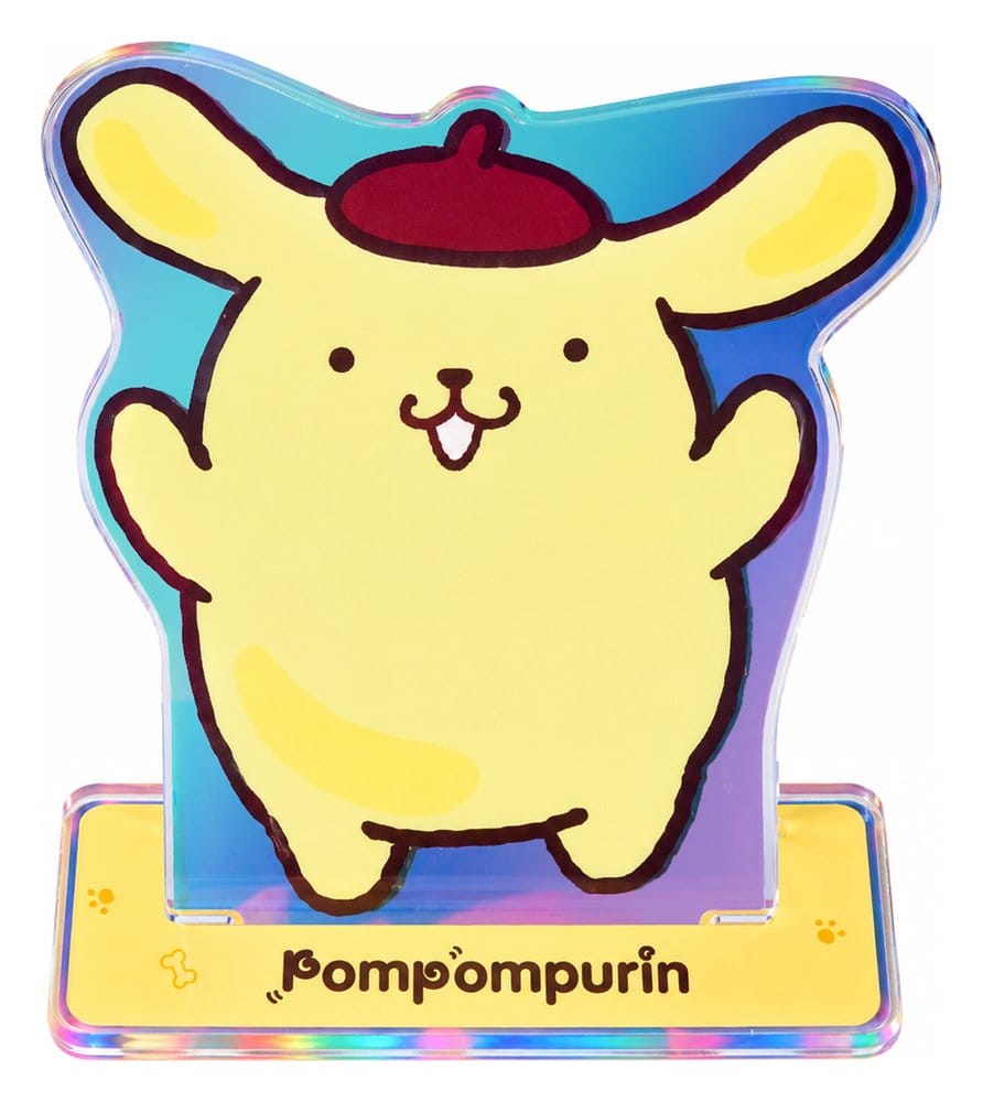 Sanrio akrylfigur Pompompurin 30-årsjubileum mjuk och gullig Purin 17 cm
