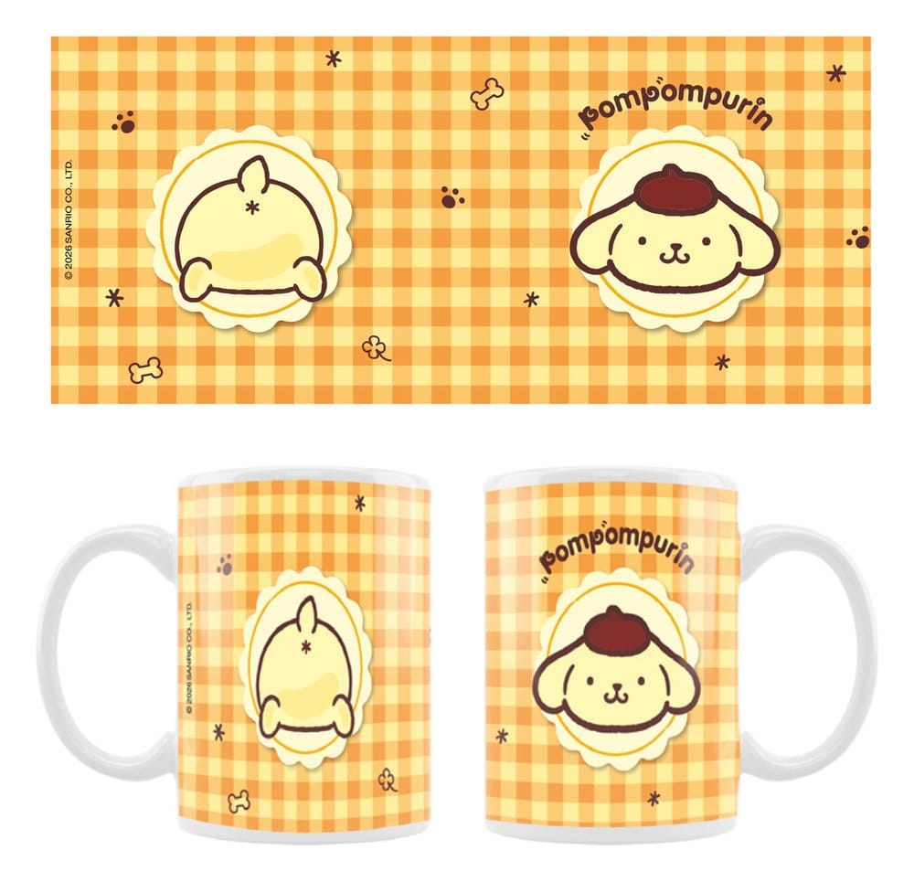 Sanrio Mugg Pompompurin Squishy Gullig Purin 01