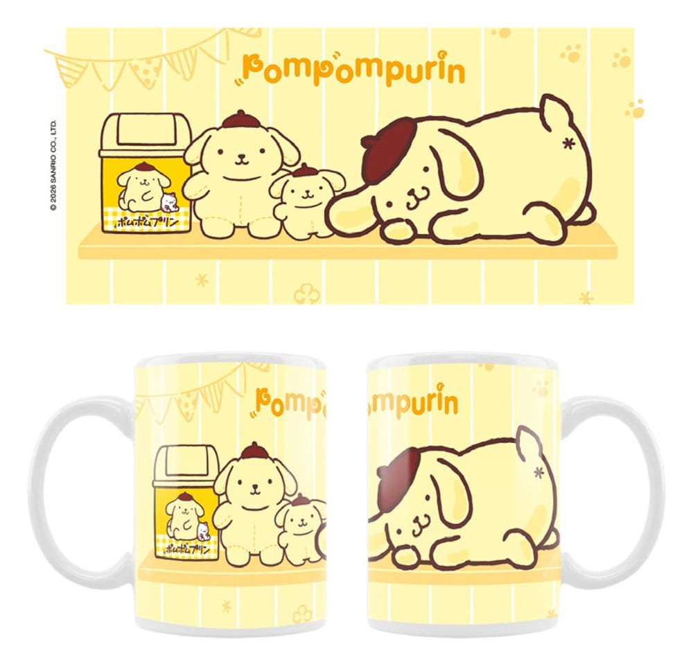 Sanrio Mugg Pompompurin Mjuk och Söt Purin 02