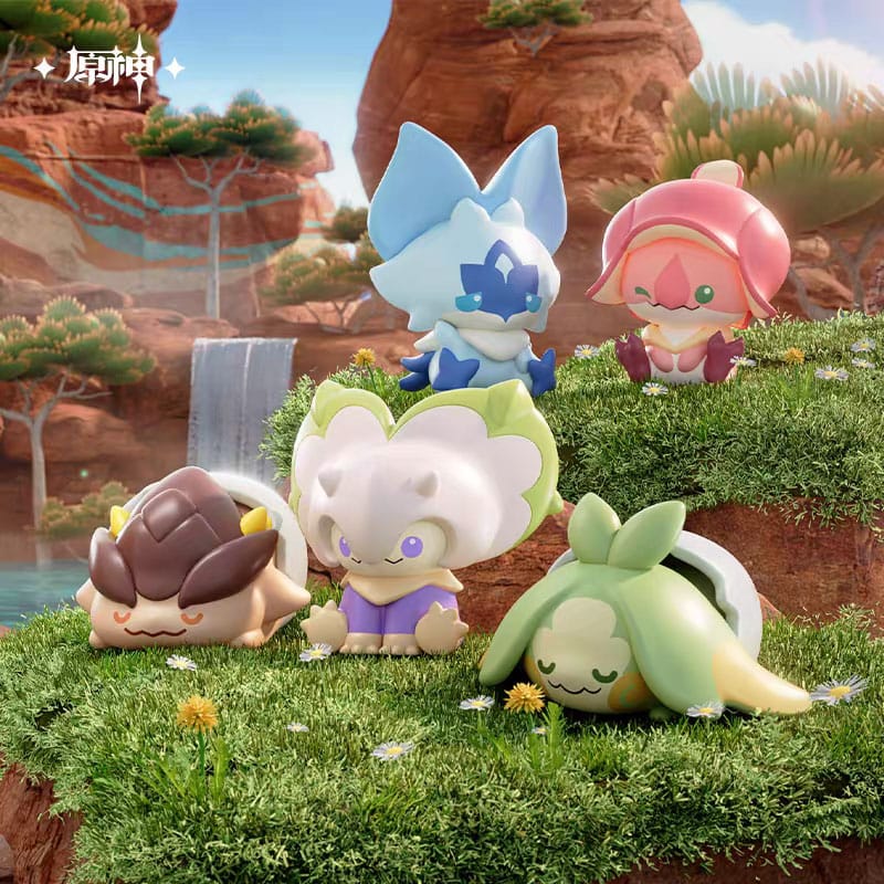 Genshin Impact Natlan Saurian Series Mini Figurer 4 cm Blind Box Display (20) Sakami Merchandise