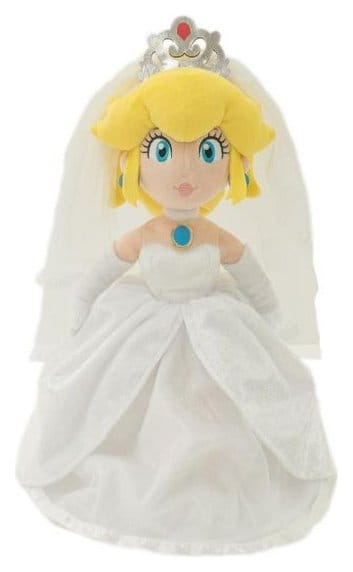 Super Mario gosedjur Prinsessan Peach Bröllop 40 cm