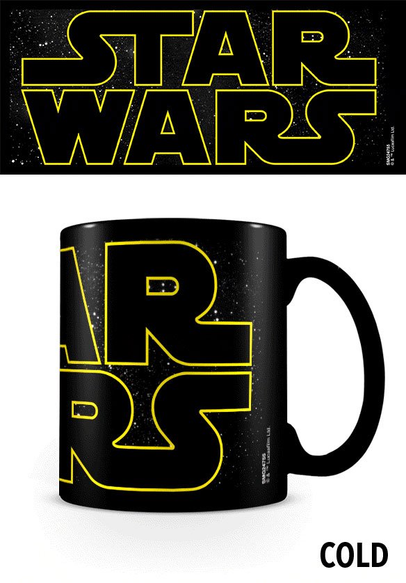 Star Wars Värmeförändrande Mugg med Logotyp och Karaktärer Pyramid International