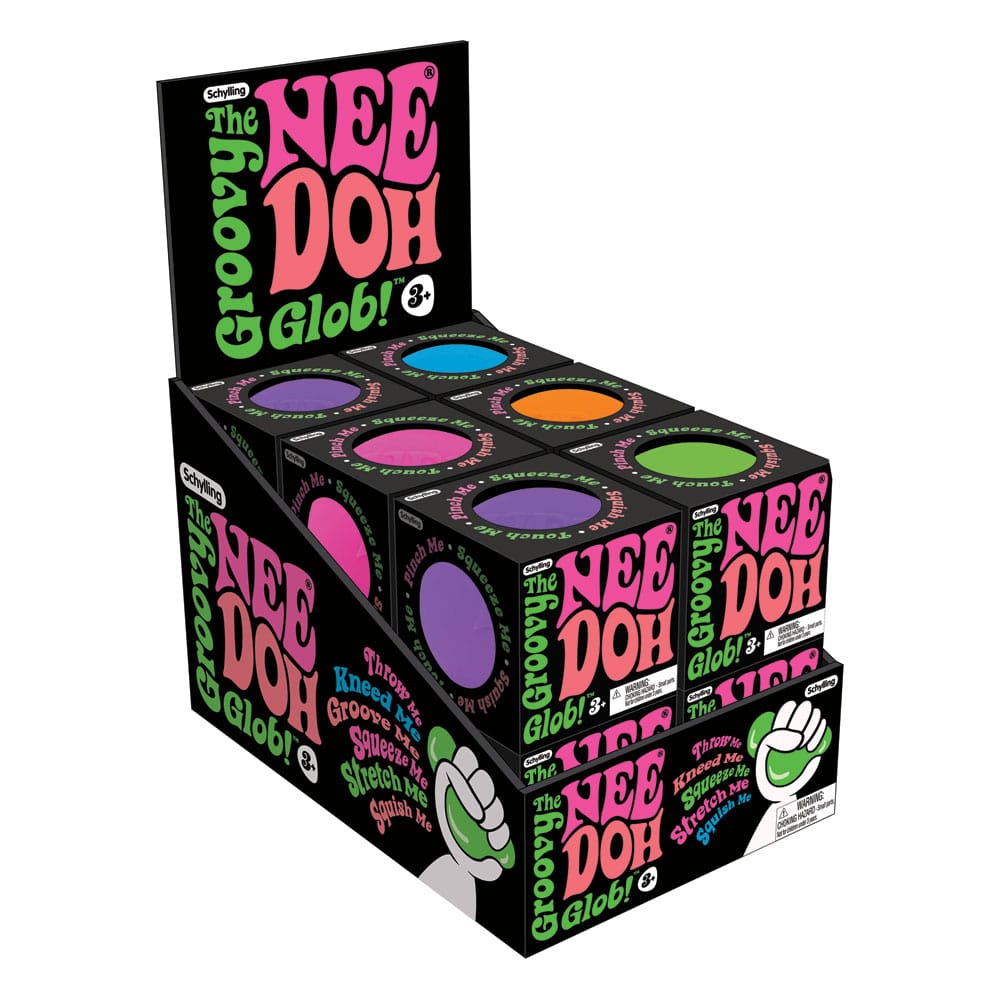 Classic NeeDoh Squeeze Balls 6 cm - Set med 12 Schylling