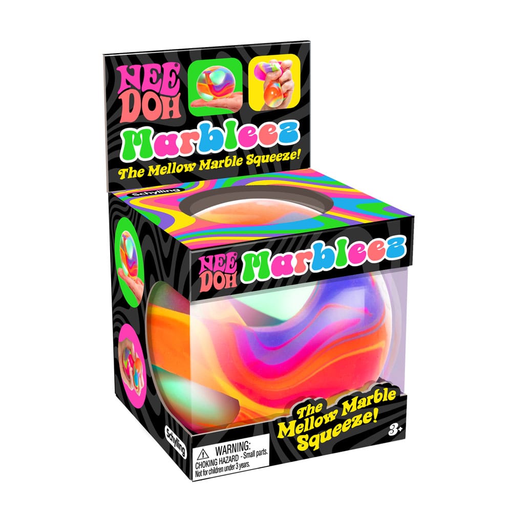 NeeDoh Squeeze Figures Marbleez Ball 7 cm Display (12) Schylling