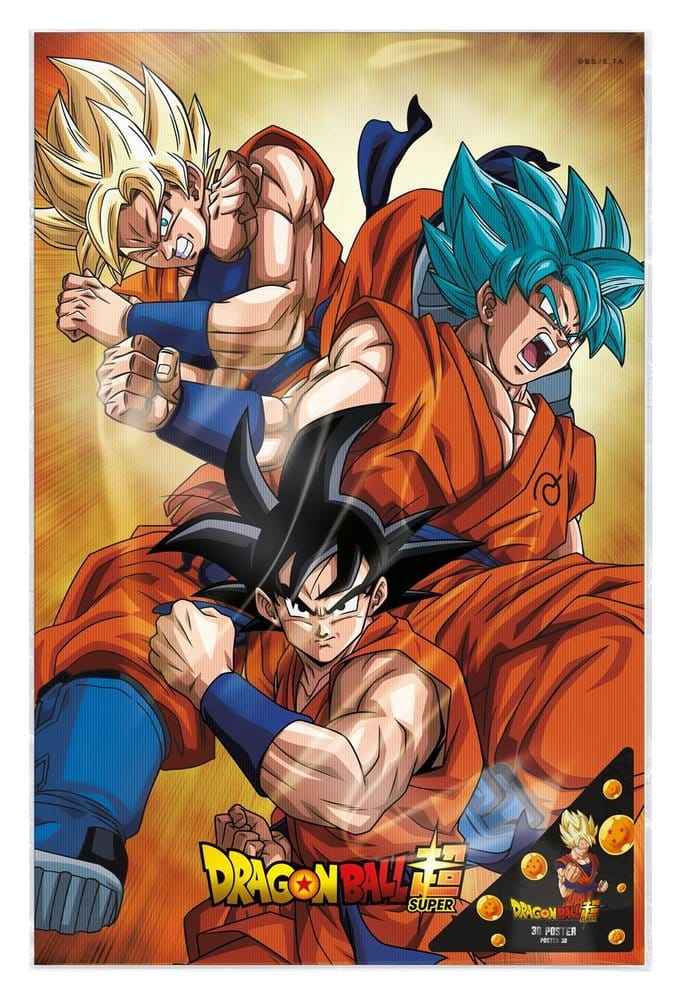 Dragon Ball Super 3D-affisch Champa Goku 38 x 58 cm