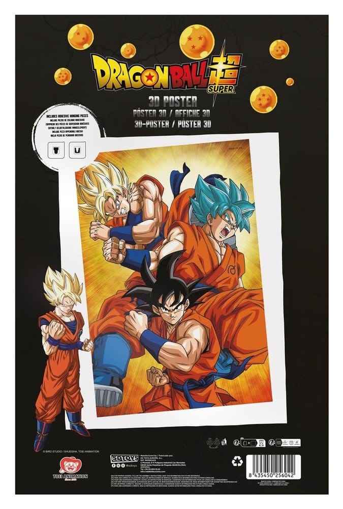 Dragon Ball Super 3D-affisch Champa Goku 38 x 58 cm