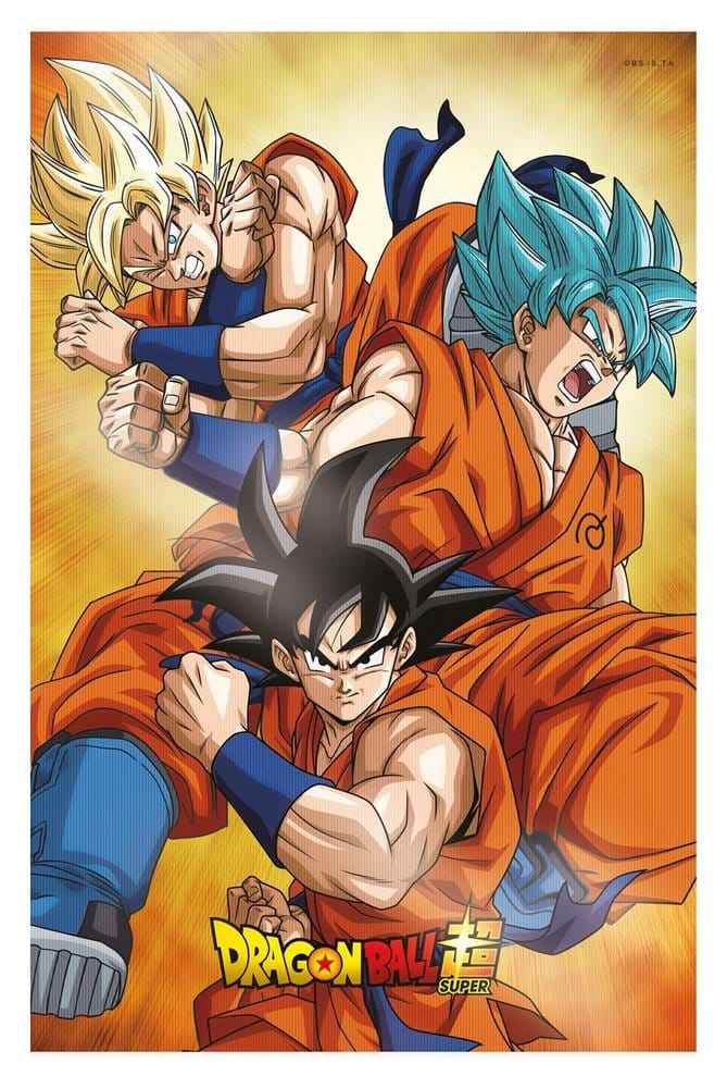 Dragon Ball Super 3D-affisch Champa Goku 38 x 58 cm