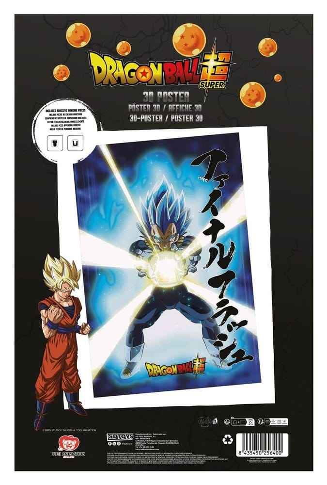 Dragon Ball Super 3D-affisch Survival Vegeta 38 x 58 cm