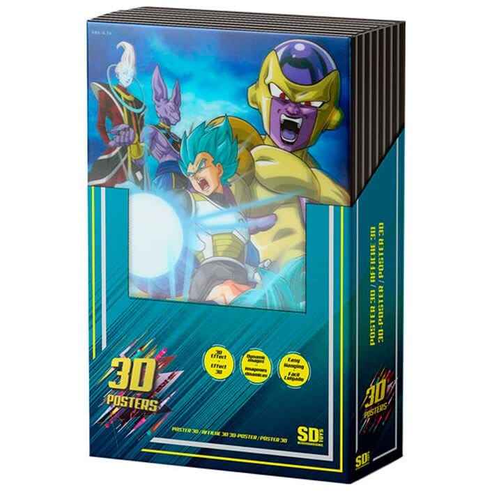 Dragon Ball 3D Poster Dragon Ball & Dragon Ball Super 38 x 58 cm Display med 14 planscher