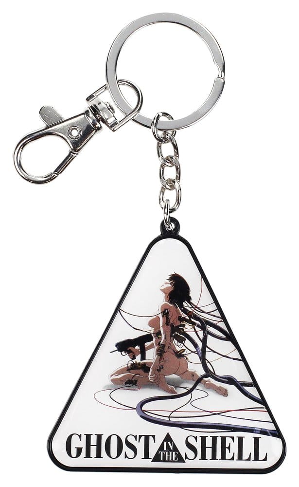Ghost in the Shell Metallnyckelring med Motoko i vilande pose 14 cm