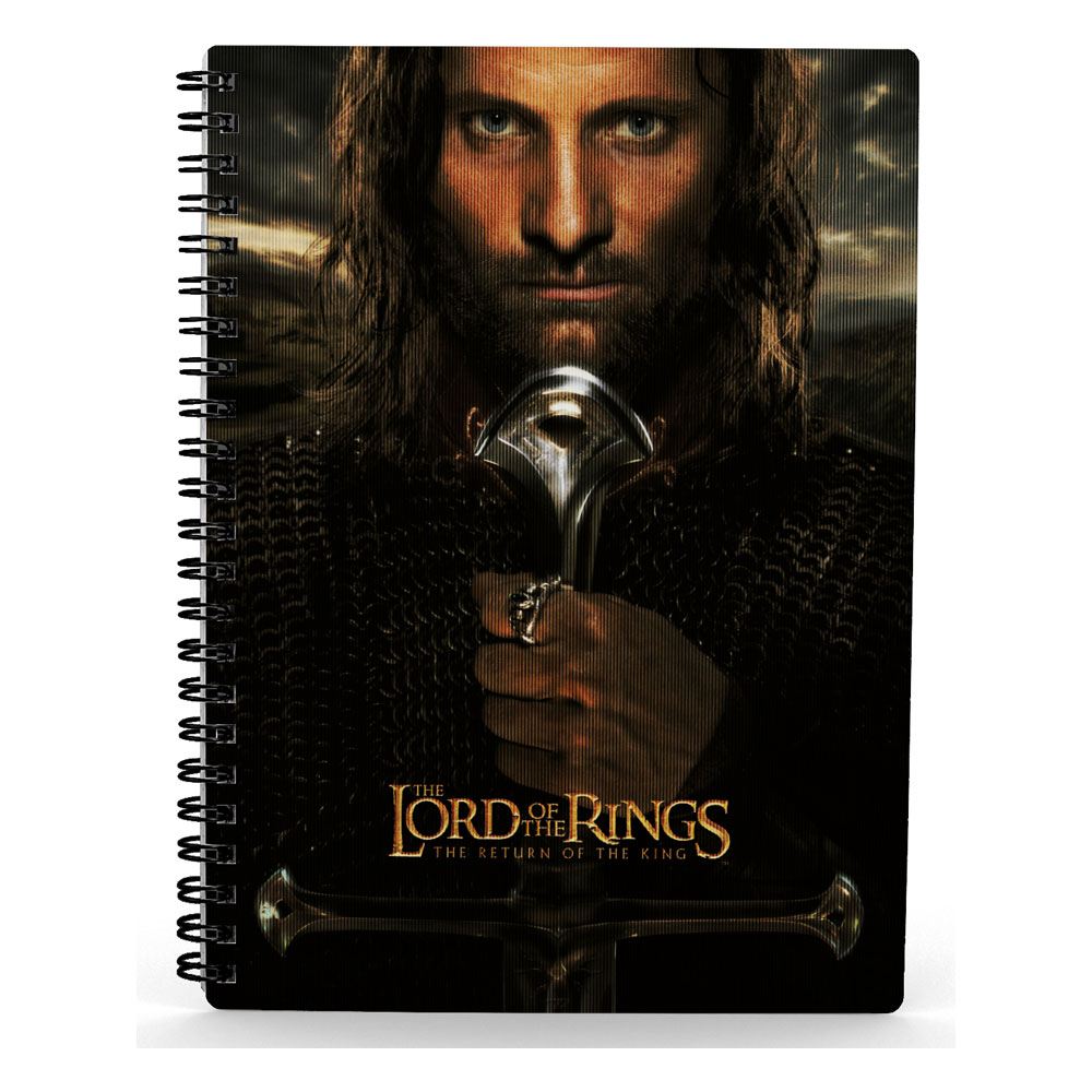 Lord of the Rings Anteckningsbok med 3D-Effekt Aragorn SD Toys