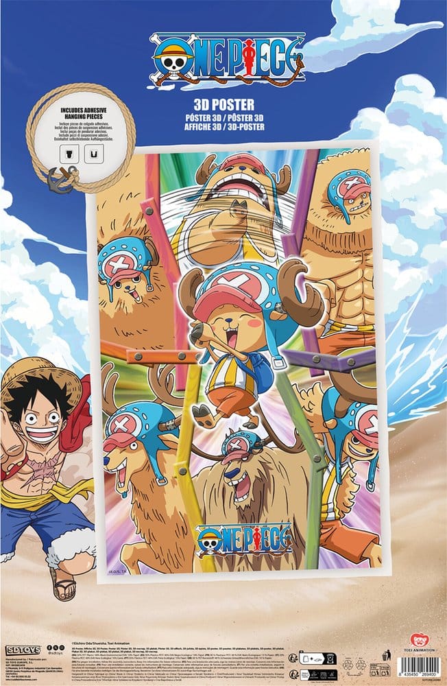 One Piece 3D Poster Chopper 38 x 58 cm