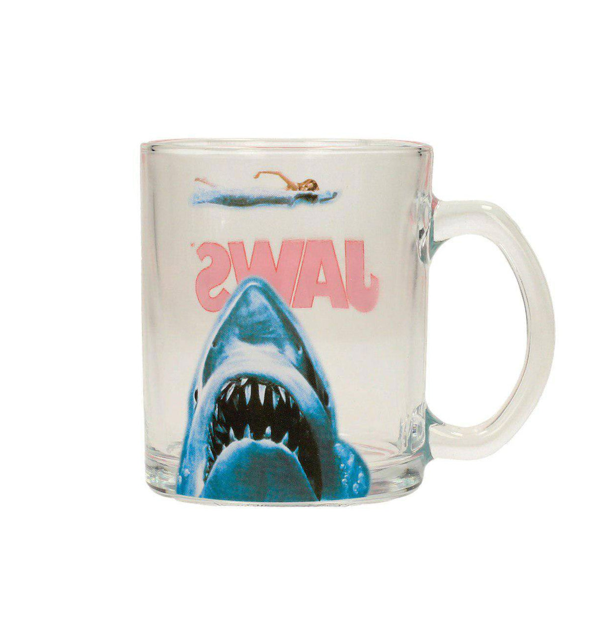 Jaws Glass Mug Poster