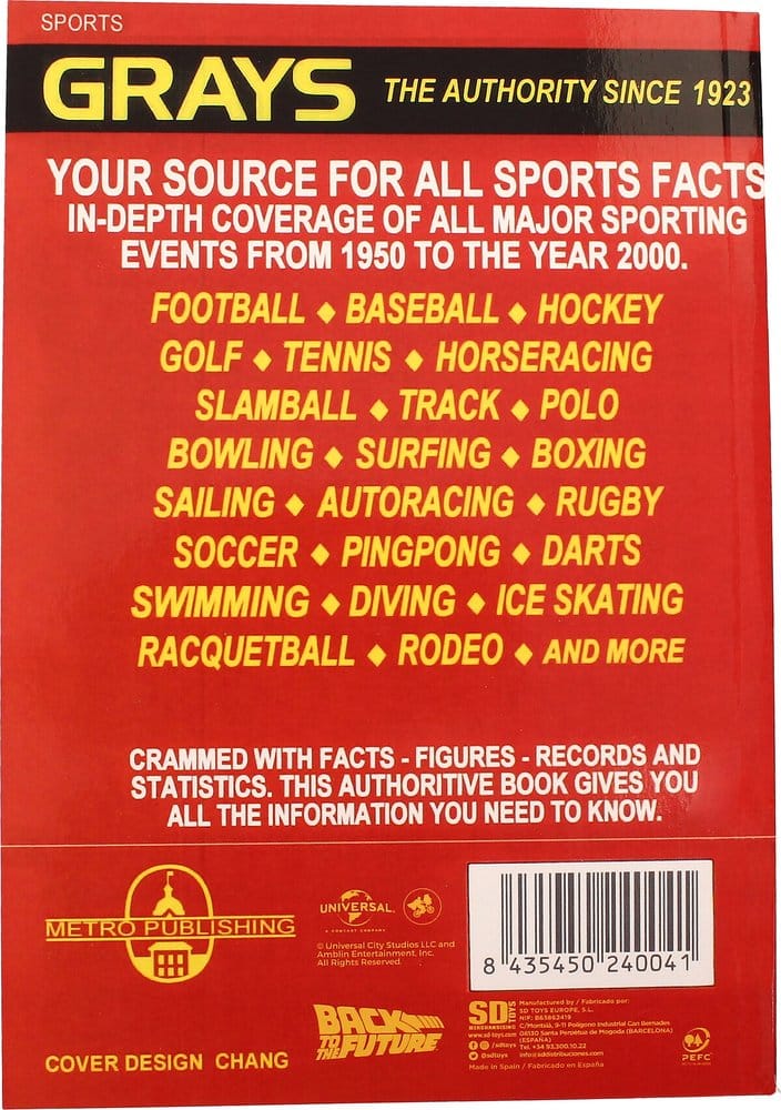 Back to the Future Premium Notebook Sports Almanac