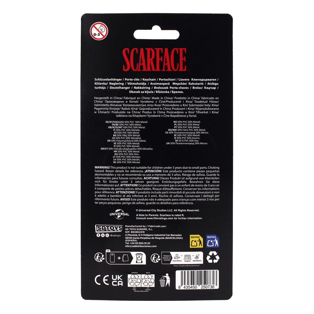 Scarface Nyckelring The World is Yours 2 cm SD Toys