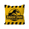 Jurassic Park Kudde Caution Gul Logotyp 40 x 40 cm SD Toys
