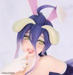 Overlord One-Seventh Carat PVC Figur 1/7 Albedo Bunny vit Ver. 19 cm System Service