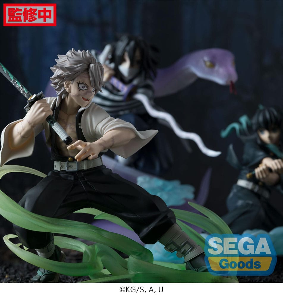 Demon Slayer: Kimetsu no Yaiba Xross Link Anime PVC Figur Sanemi Shinazugawa Hashira Training Arc 12 cm Sega