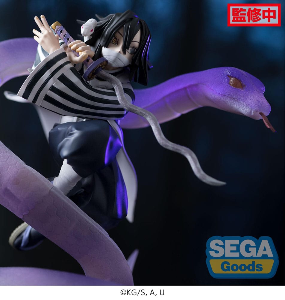 Demon Slayer: Kimetsu no Yaiba Xross Link Anime PVC Figur Obanai Iguro Hashira Training Arc 14 cm Sega