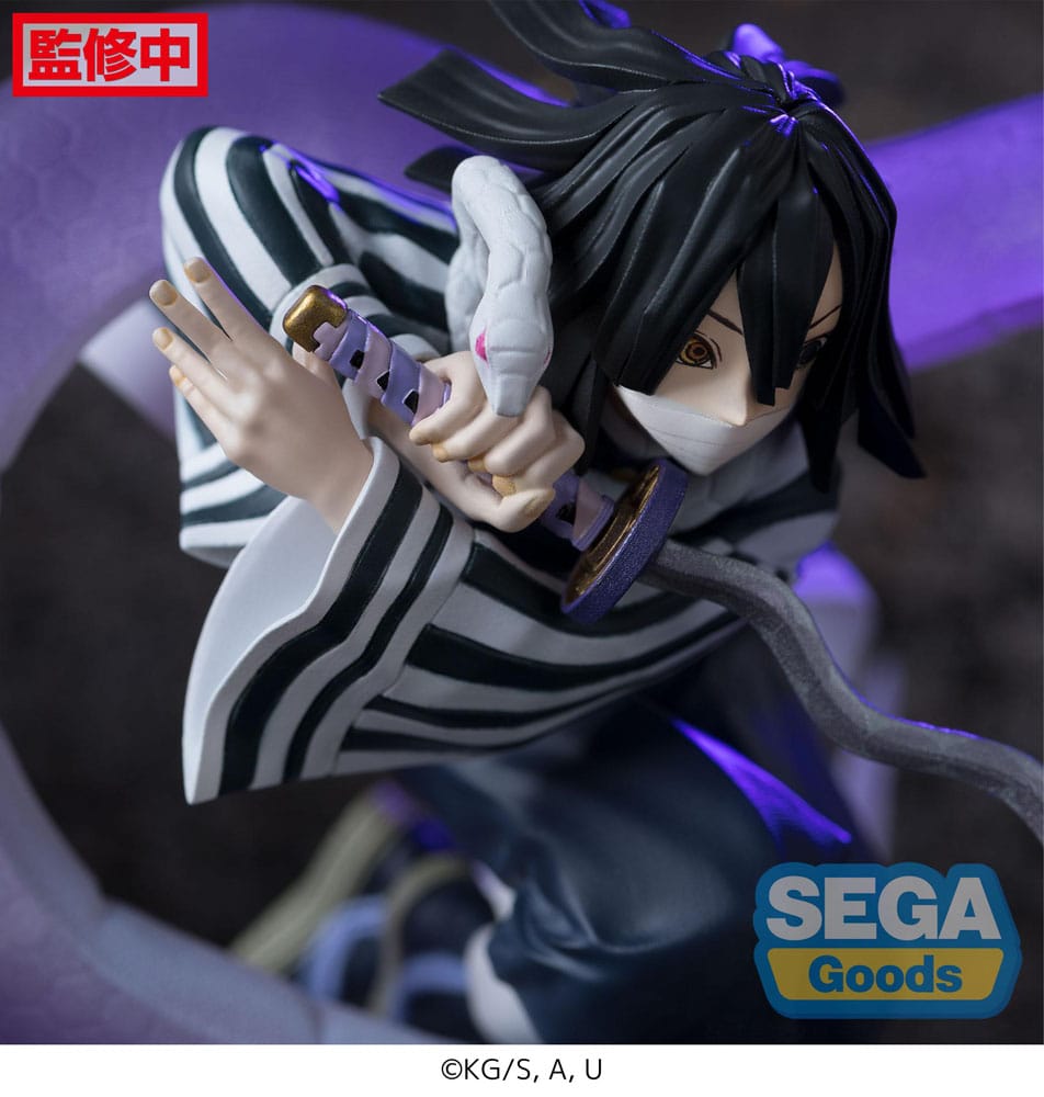 Demon Slayer: Kimetsu no Yaiba Xross Link Anime PVC Figur Obanai Iguro Hashira Training Arc 14 cm Sega