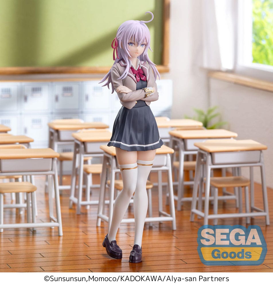 Alya Ibland Döljer Sina Känslor i Rysk Luminasta PVC-statyn Alya Uniform Ver. 18 cm Sega