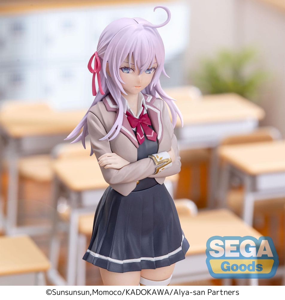Alya Ibland Döljer Sina Känslor i Rysk Luminasta PVC-statyn Alya Uniform Ver. 18 cm Sega