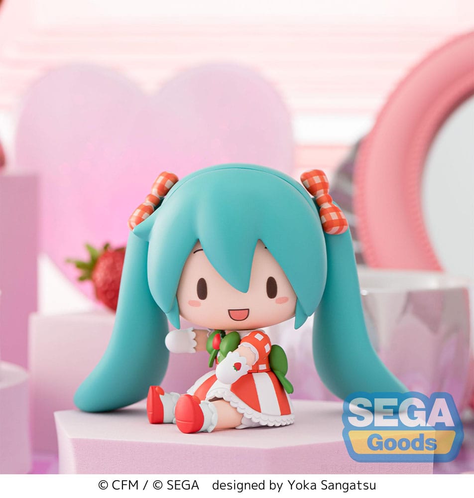 Character Vocal Series 01: Hatsune Miku Fuwa Petit Chibi Figur - Lovely Strawberry Sega