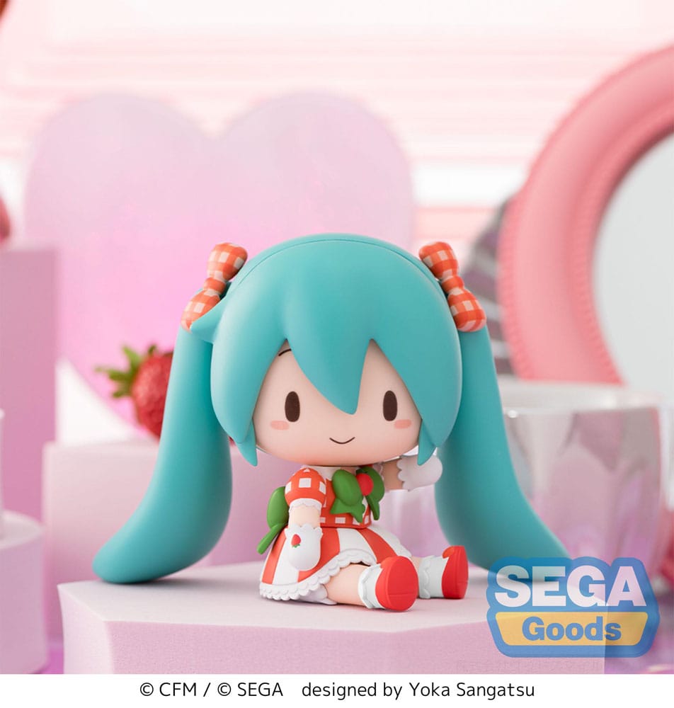 Character Vocal Series 01: Hatsune Miku Fuwa Petit Chibi Figur - Lovely Strawberry Sega