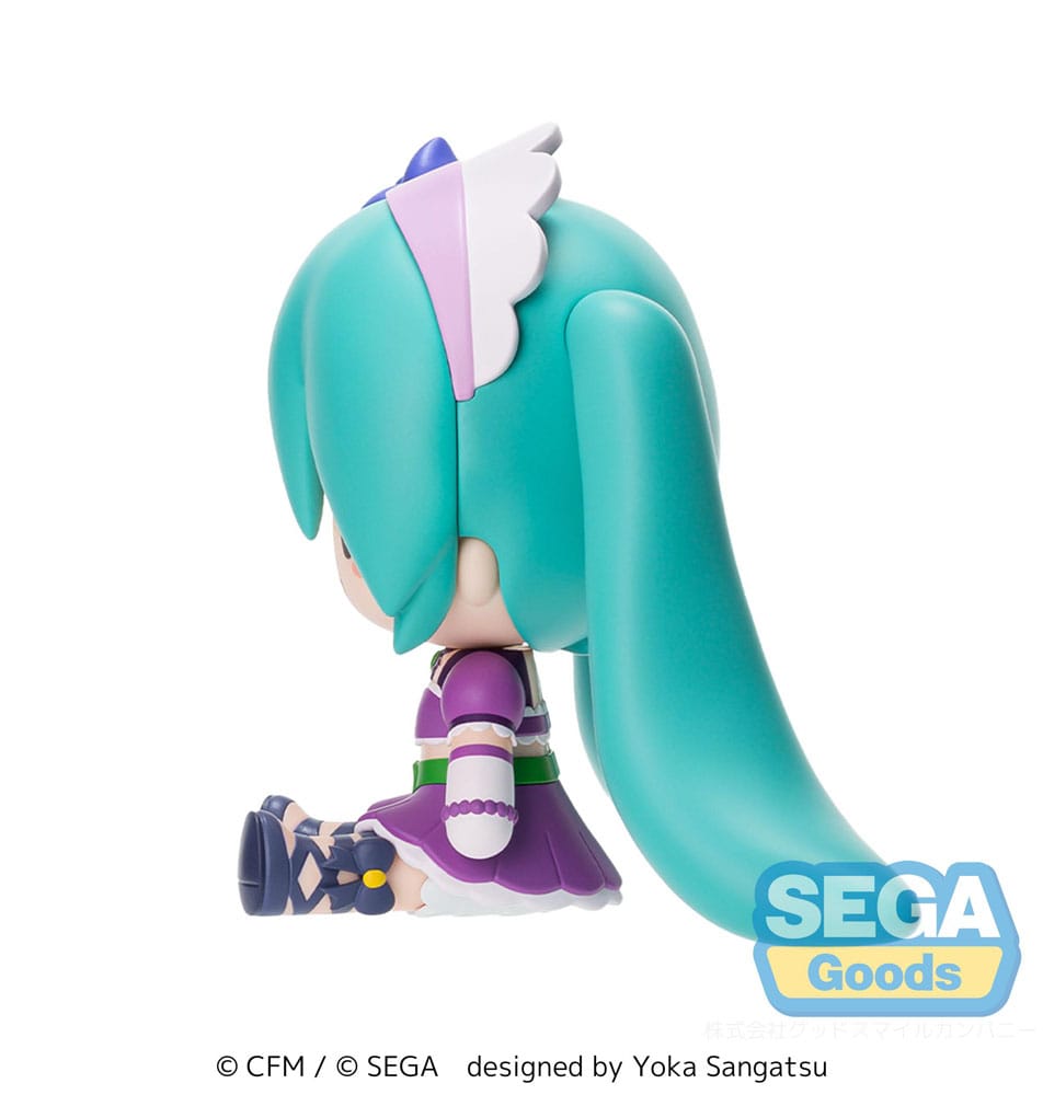 Character Vocal Series 01: Hatsune Miku Fuwa Petit Chibi Figur – Sparkly Purple 8 cm Sega
