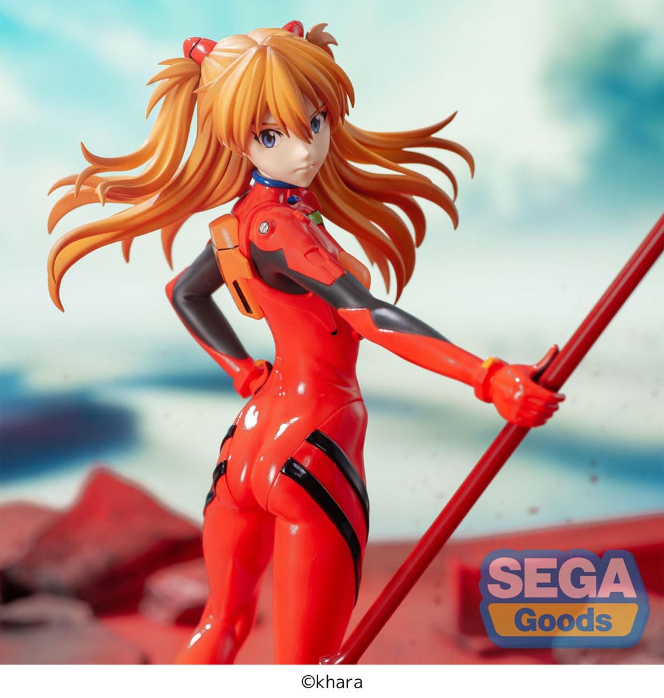 Evangelion: 3.0+1.0 Thrice Upon a Time Luminasta PVC Figur Asuka Shikinami Langley x Spear of Longinus 20 cm Sega