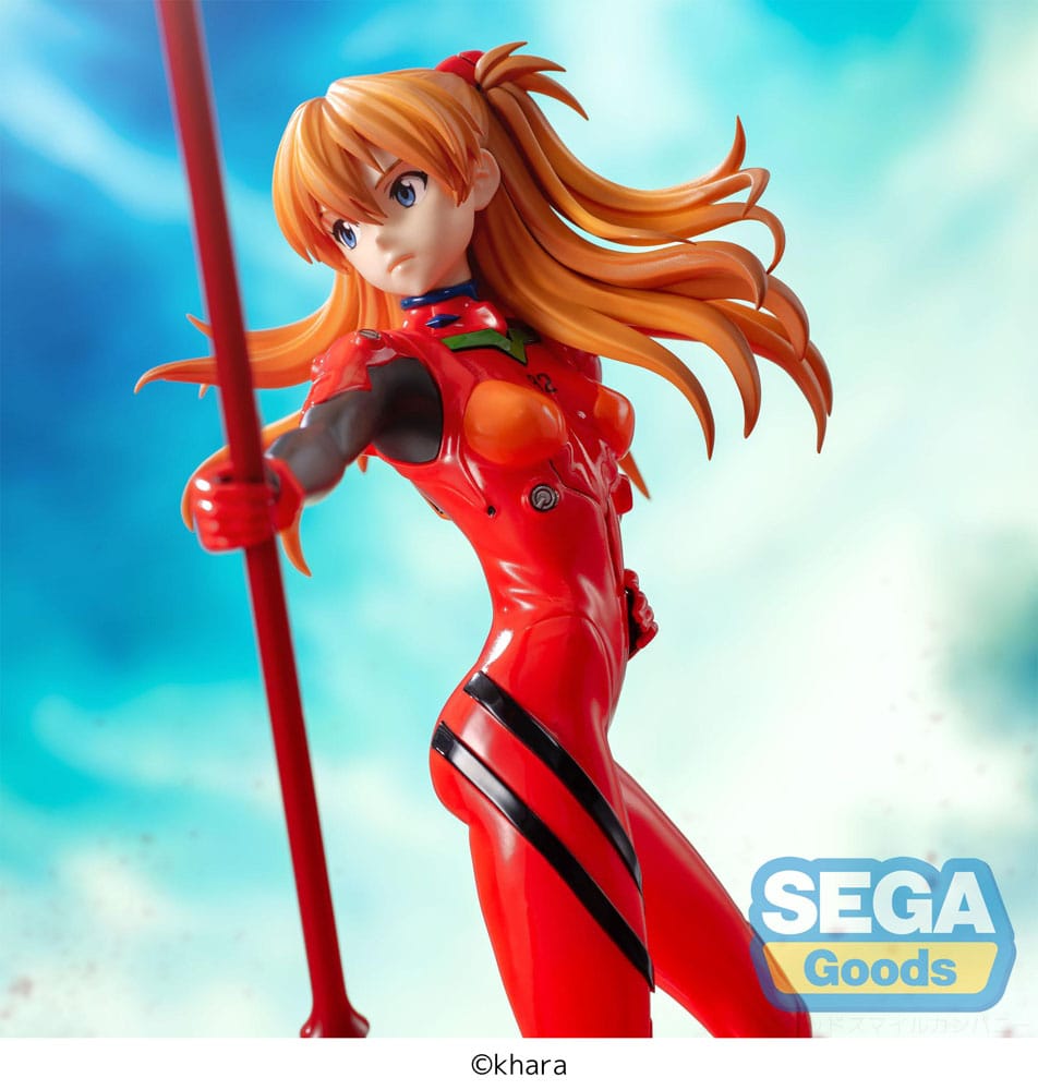 Evangelion: 3.0+1.0 Thrice Upon a Time Luminasta PVC Figur Asuka Shikinami Langley x Spear of Longinus 20 cm Sega