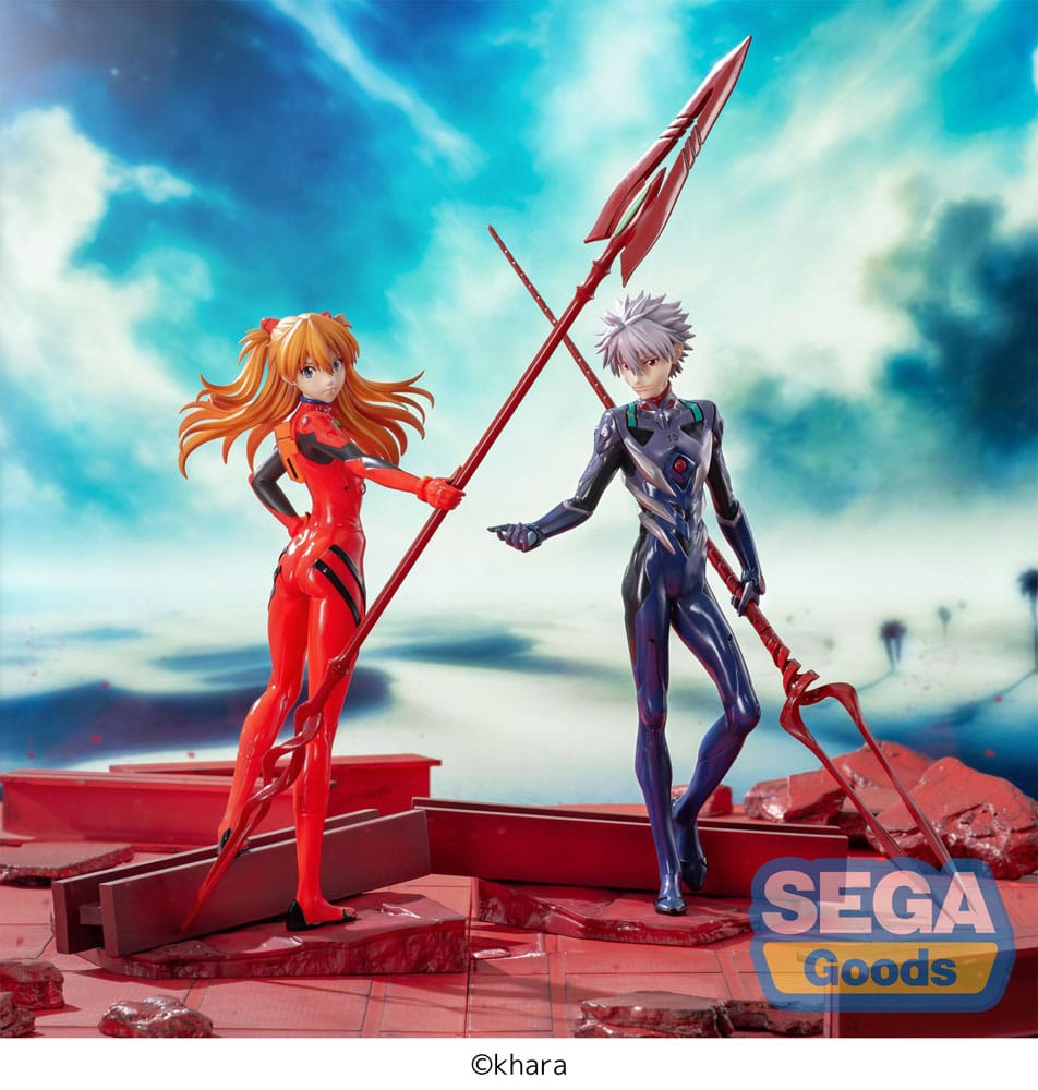 Evangelion: 3.0+1.0 Thrice Upon a Time Luminasta PVC Figur Asuka Shikinami Langley x Spear of Longinus 20 cm Sega