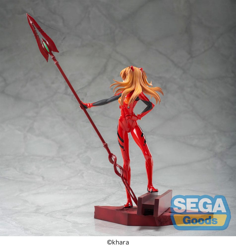 Evangelion: 3.0+1.0 Thrice Upon a Time Luminasta PVC Figur Asuka Shikinami Langley x Spear of Longinus 20 cm Sega